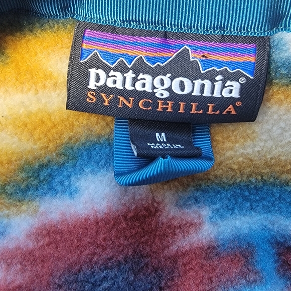 Patagonia Synchilla Fleece Vest Colorful Southwest Women's Size Medium - Picture 5 of 11